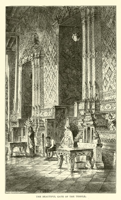 Il bellissimo cancello del tempio da American School