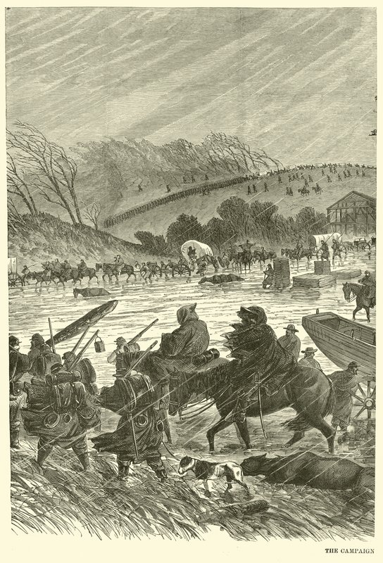 La campagna nel fango, gennaio 1863 da American School