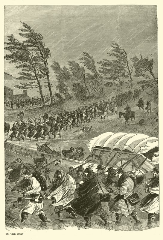 La campagna nel fango, gennaio 1863 da American School