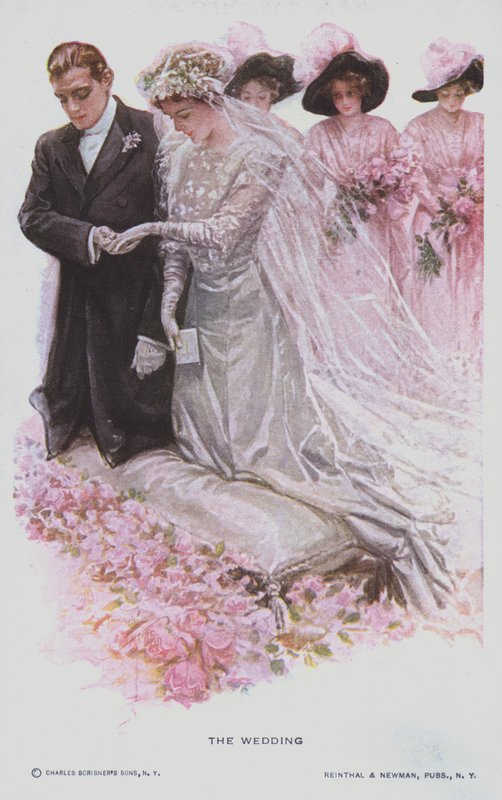 Il matrimonio (litografia a colori) da American School