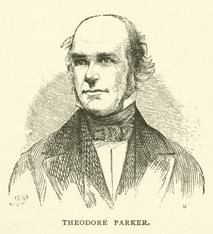 Theodore Parker, ministro unitariano americano, trascendentalista e abolizionista da American School