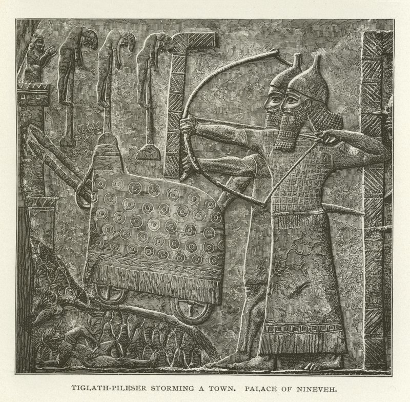 Tiglath-Pileser assalta una città, Palazzo di Ninive da American School