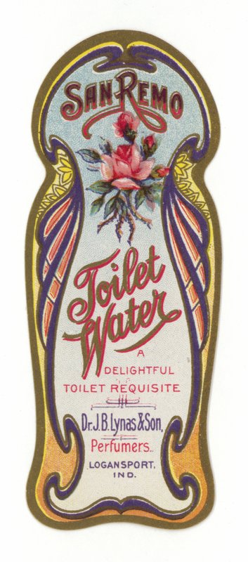 Etichetta Toilet Water, San Remo da American School
