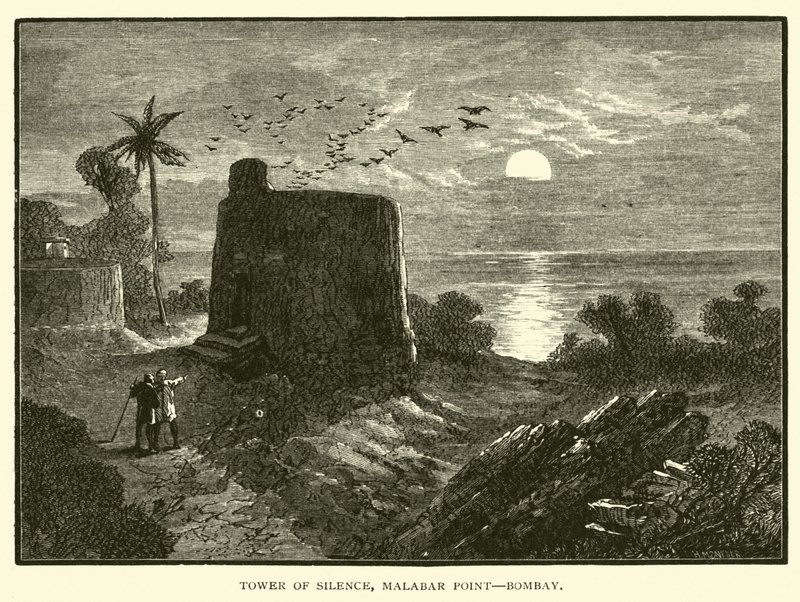Torre del Silenzio, Malabar Point, Bombay da American School
