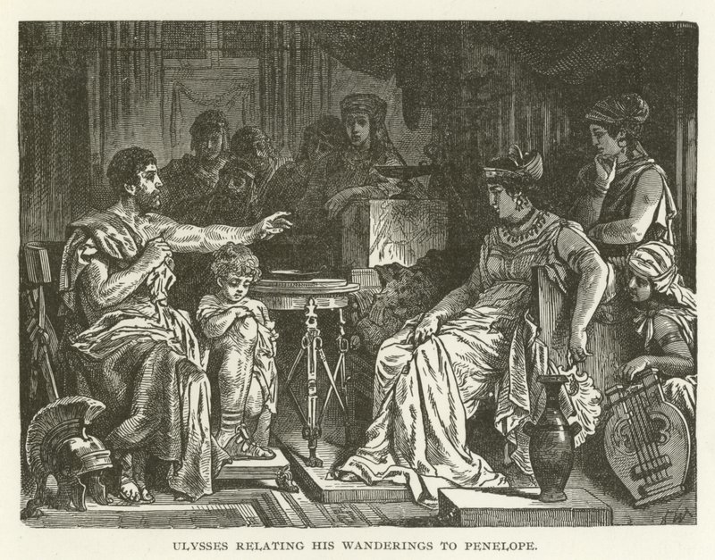 Ulisse racconta i suoi viaggi a Penelope da American School