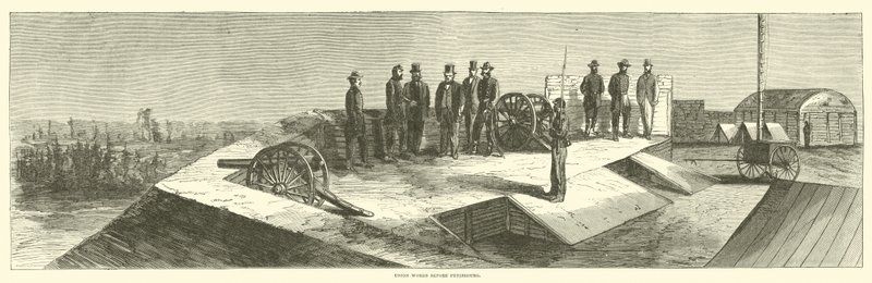 Opere unioniste davanti a Petersburg, ottobre 1864 da American School