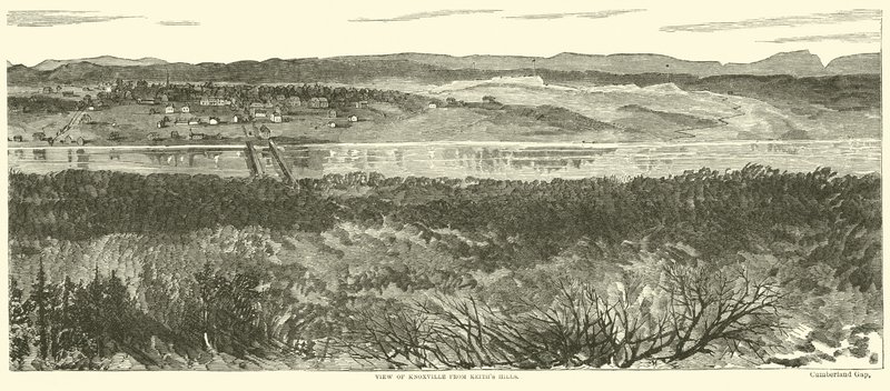 Veduta di Knoxville da Keiths Hills, novembre 1863 da American School