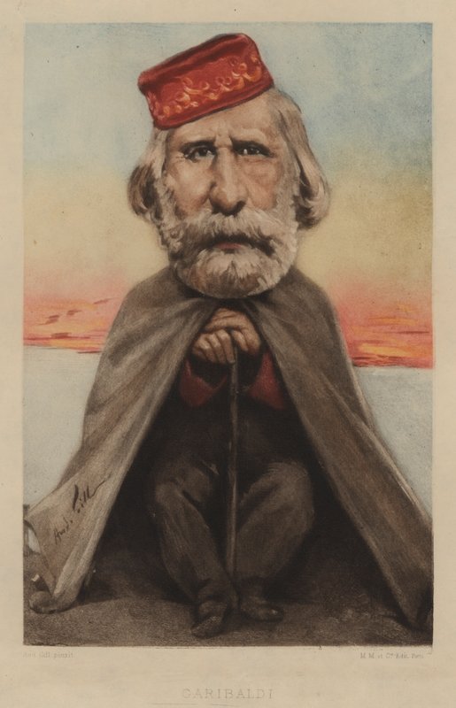 Giuseppe Garibaldi, soldato, politico e nazionalista italiano da Andre Gill