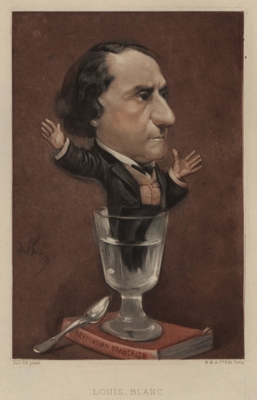 Louis Blanc, politico e storico francese da Andre Gill