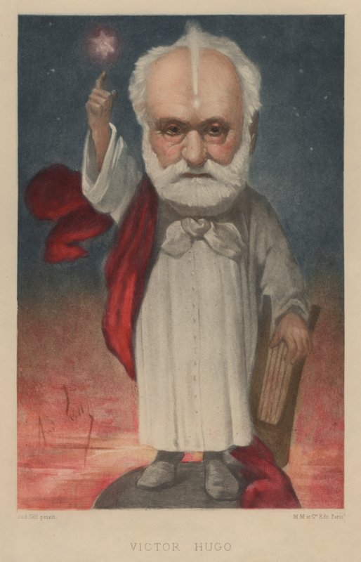 Victor Hugo, poeta, romanziere e drammaturgo francese da Andre Gill