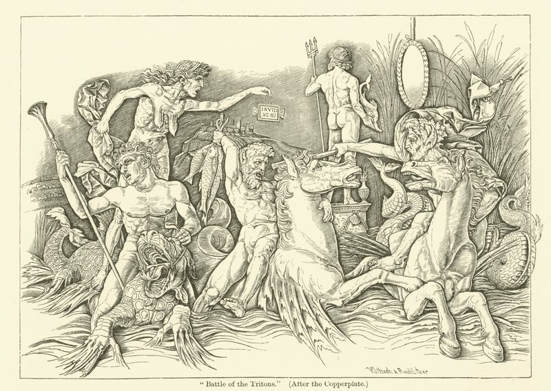 Battaglia dei Tritoni da Andrea (after) Mantegna