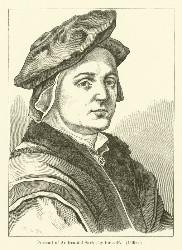 Autoritratto del Pittore Italiano Andrea del Sarto da Andrea del (after) Sarto