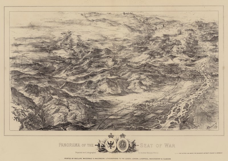 Panorama del teatro di guerra da Andrew Maclure