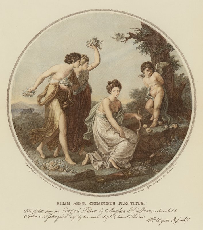 La punizione di Cupido da Angelica Kauffmann