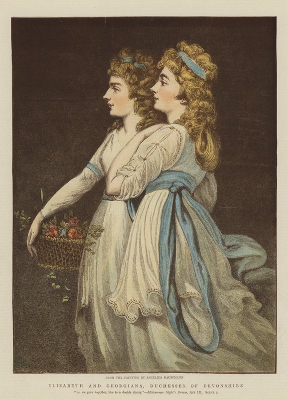 Elizabeth e Georgiana, duchesse di Devonshire da Angelica Kauffmann