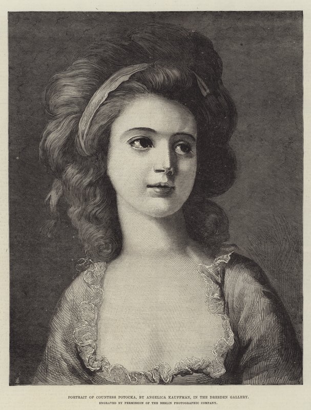Ritratto della Contessa Potocka, nella Galleria di Dresda da Angelica Kauffmann