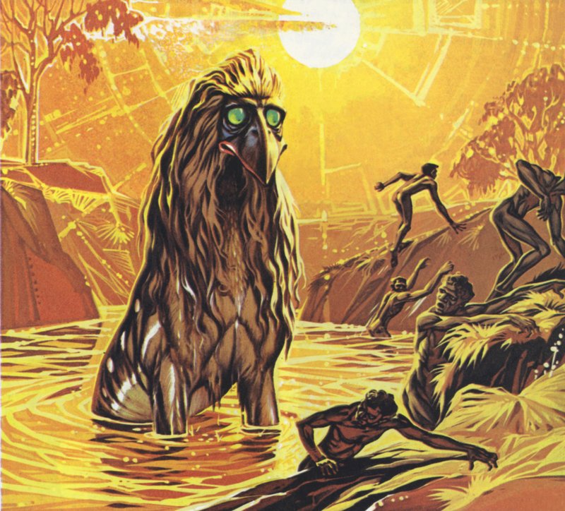 Bunyips (litografia a colori) da Angus McBride
