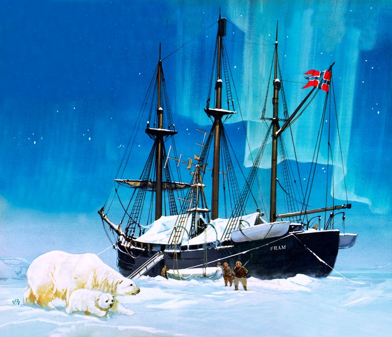 Fridtjof Nansen e il Fram da Angus McBride
