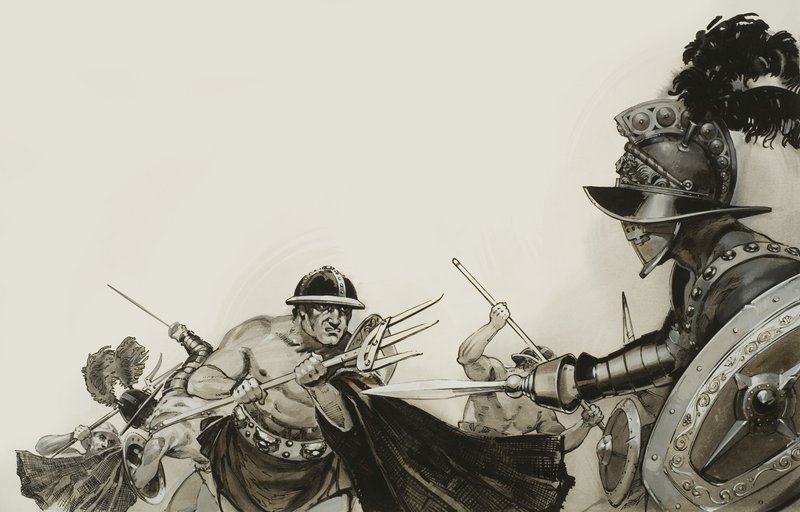Combattimenti tra gladiatori da Angus McBride