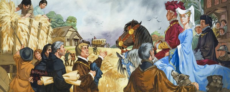 Padrone di casa e inquilino (gouache su carta) da Angus McBride