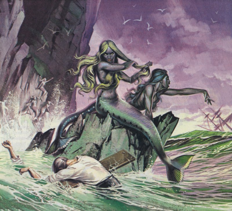 Sirene (litografia a colori) da Angus McBride