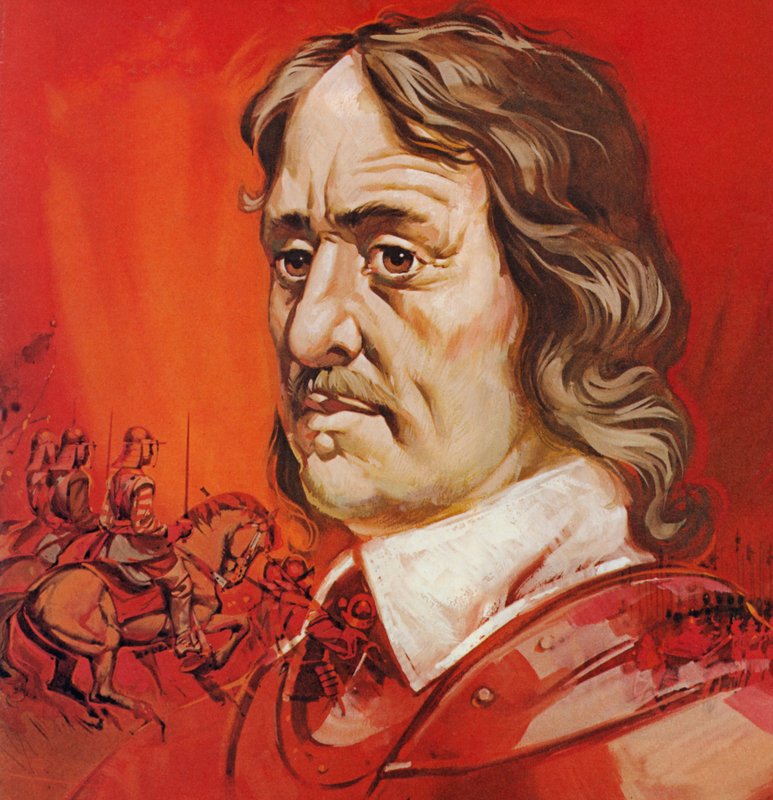 Oliver Cromwell (litografia a colori) da Angus McBride