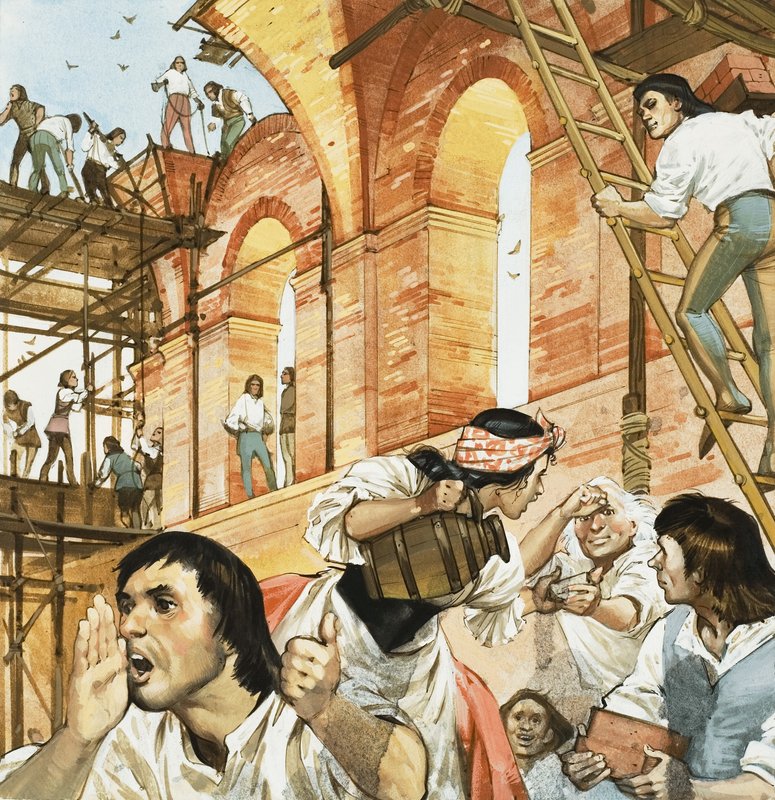 Le opere edilizie di Papa Sisto da Angus McBride