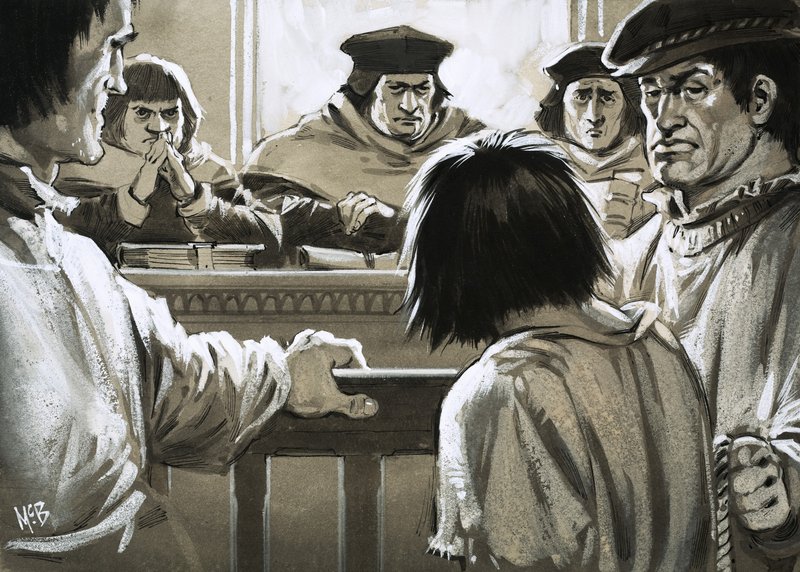 I prigionieri non potevano aspettarsi alcuna pietà dalla temuta Corte della Camera Stellare. da Angus McBride
