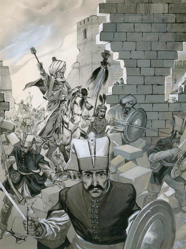 La caduta di Costantinopoli da Angus McBride