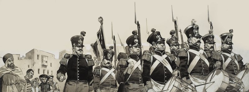 La Legione straniera francese (gouache su carta) da Angus McBride