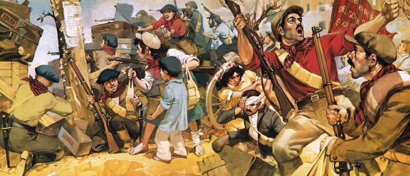 La difesa di Madrid durante la guerra civile spagnola da Angus McBride