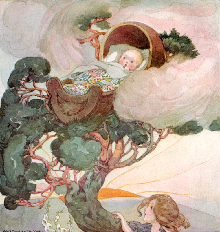 Ninna nanna, bambino, sulla cima dell