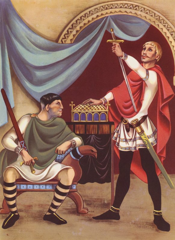 Harold giura mentre è prigioniero di Guglielmo da Anne & Johnstone Janet (1928 79) Johnstone