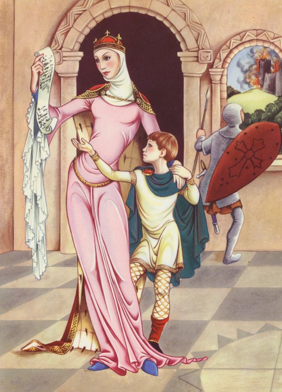 Regina Matilde e suo figlio Enrico da Anne & Johnstone Janet (1928 79) Johnstone