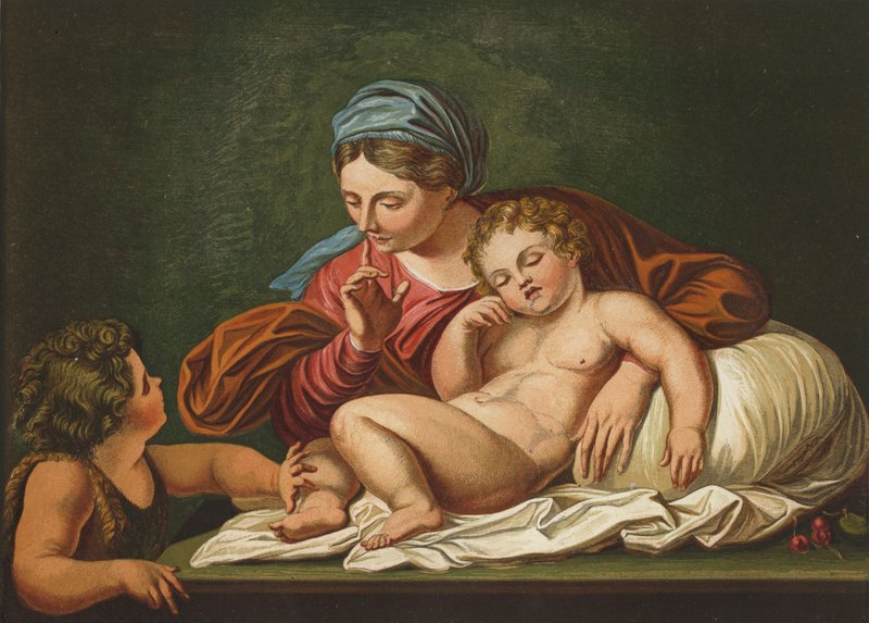 La Vergine, il Salvatore Bambino e San Giovanni da Annibale after Carracci