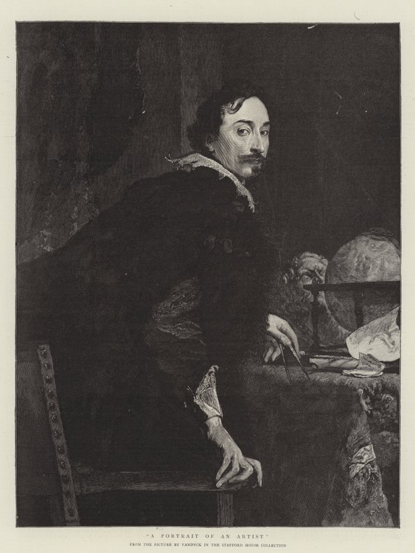 Ritratto di un artista da Anthony van Dyck