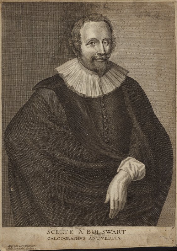 Ritratto di Schelte a Bolswert da Anthony van Dyck