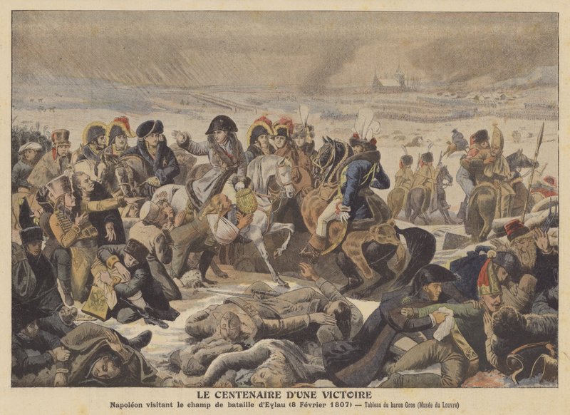 Napoleone sul Campo di Battaglia di Eylau (8 febbraio 1807) da Antoine Jean after Gros
