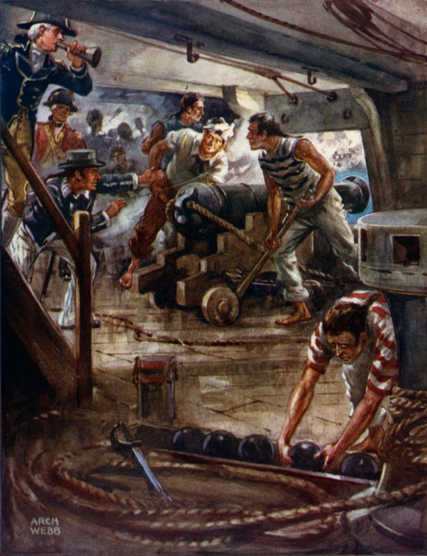 Battaglia di Copenaghen da Archibald Bertram (after) Webb