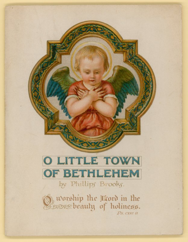 Illustrazione per O Little Town Of Bethlehem (cromolitografia) da Archibald Henning