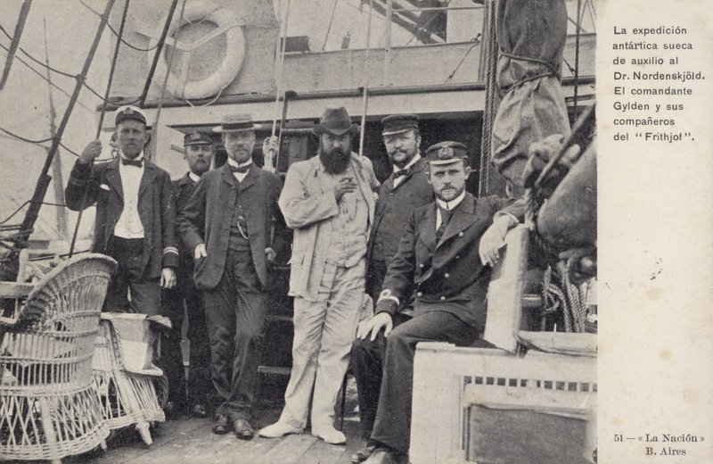 Missione svedese per salvare i membri naufragati della spedizione antartica di Otto Nordenskjold, c1904 da Argentinian Photographer