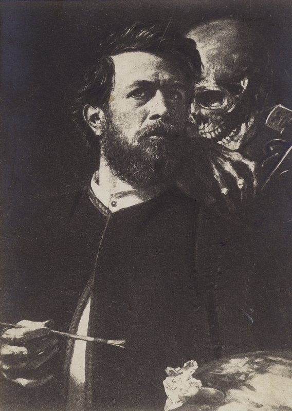 Autoritratto con la Morte che Suona il Violino, 1872 da Arnold Böcklin