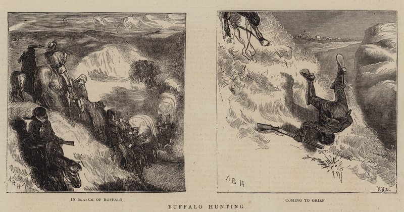 Caccia al bufalo da Arthur Boyd Houghton