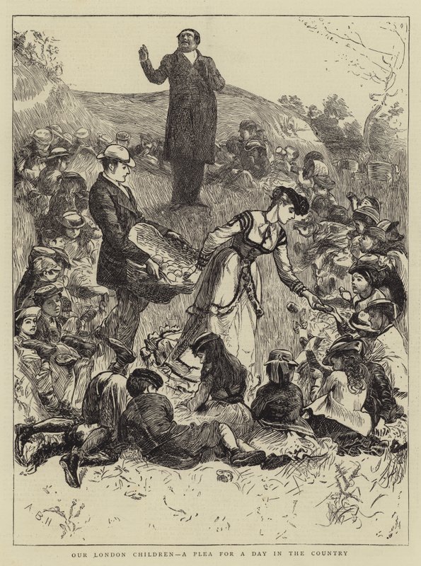 I nostri bambini di Londra, un appello per una giornata in campagna da Arthur Boyd Houghton