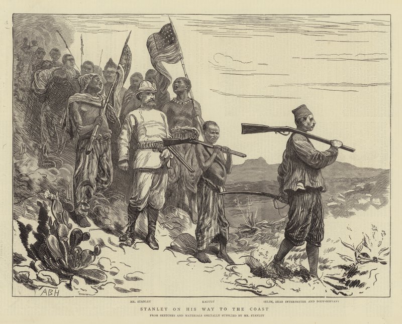 Stanley sulla strada per la costa da Arthur Boyd Houghton