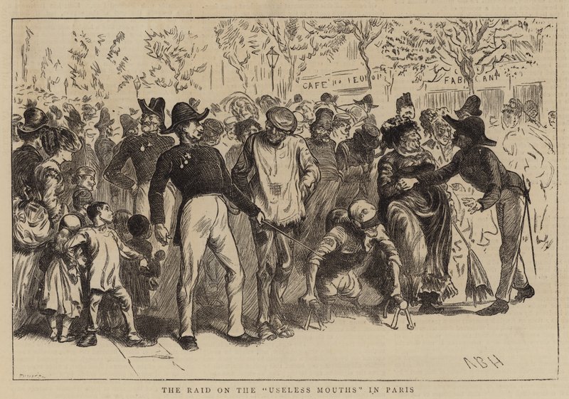 Il raid sulle bocche inutili a Parigi da Arthur Boyd Houghton