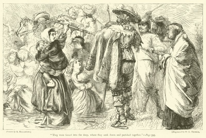 Furono costretti nelle profondità, dove affondarono e perirono insieme da Arthur Boyd Houghton