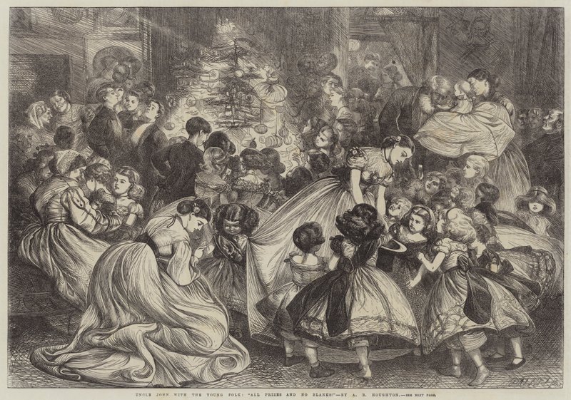 Zio John con i giovani, tutti premi e nessun vuoto! da Arthur Boyd Houghton