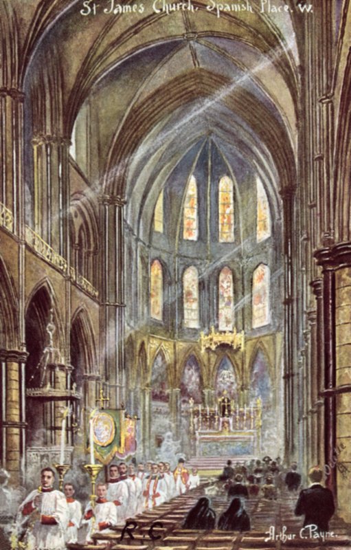 Chiesa di San Giacomo, Spanish Place da Arthur Charles Payne