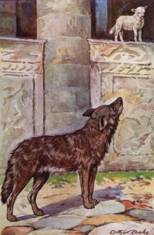 Favole di Esopo: Il capretto e il lupo da Arthur Claude Cooke